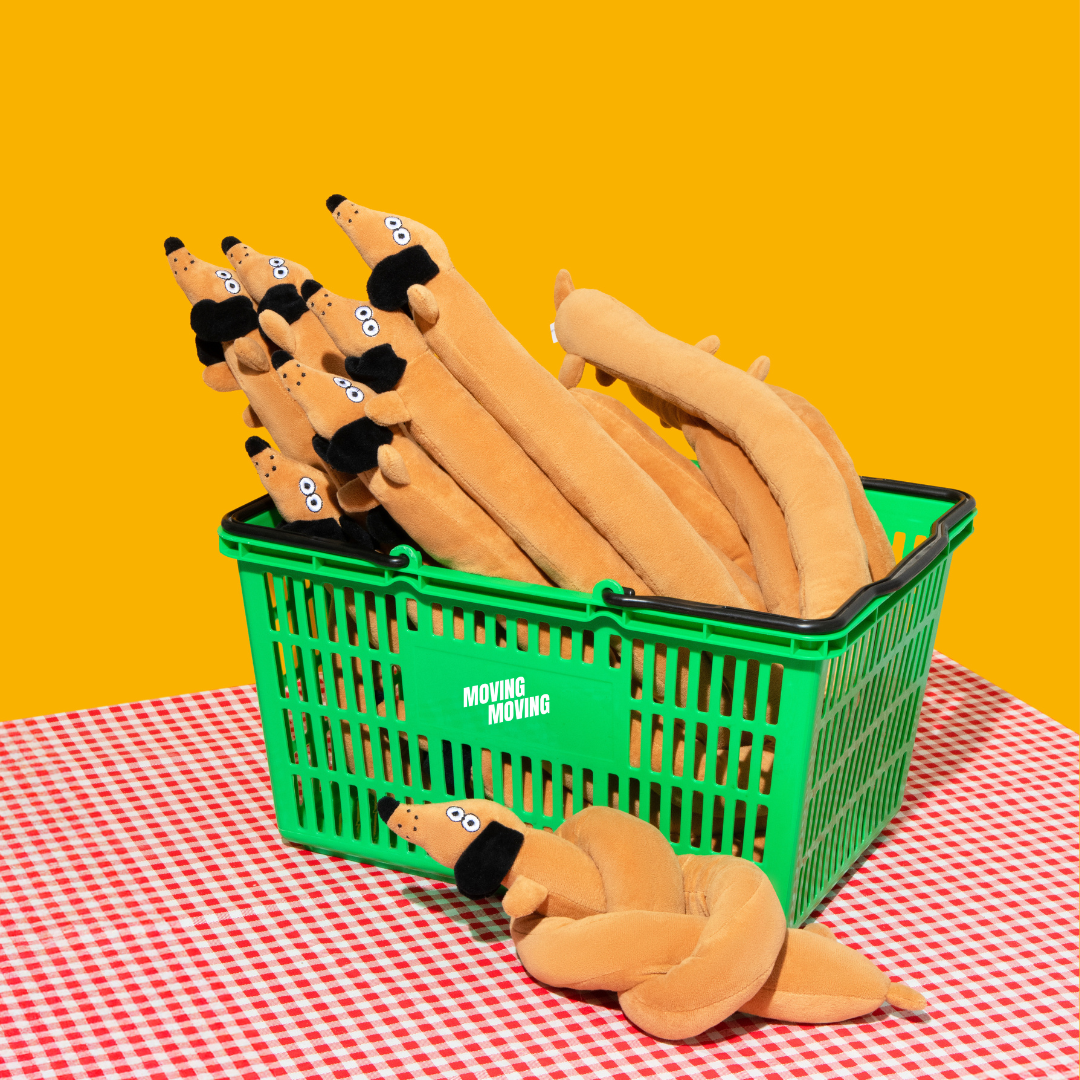 Baguette Squeaky Treat-Hiding Dog Toy