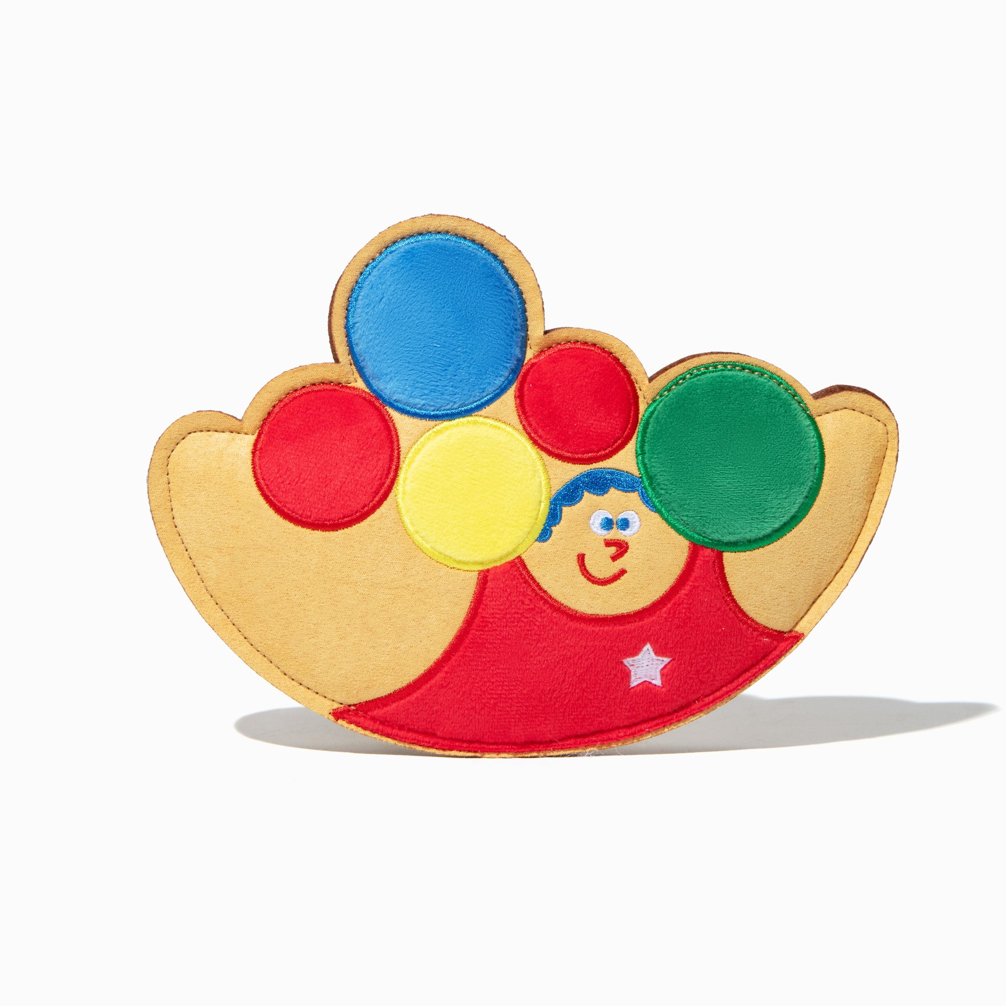 Mighty Squeaky Crinkle Plush Frisbee
