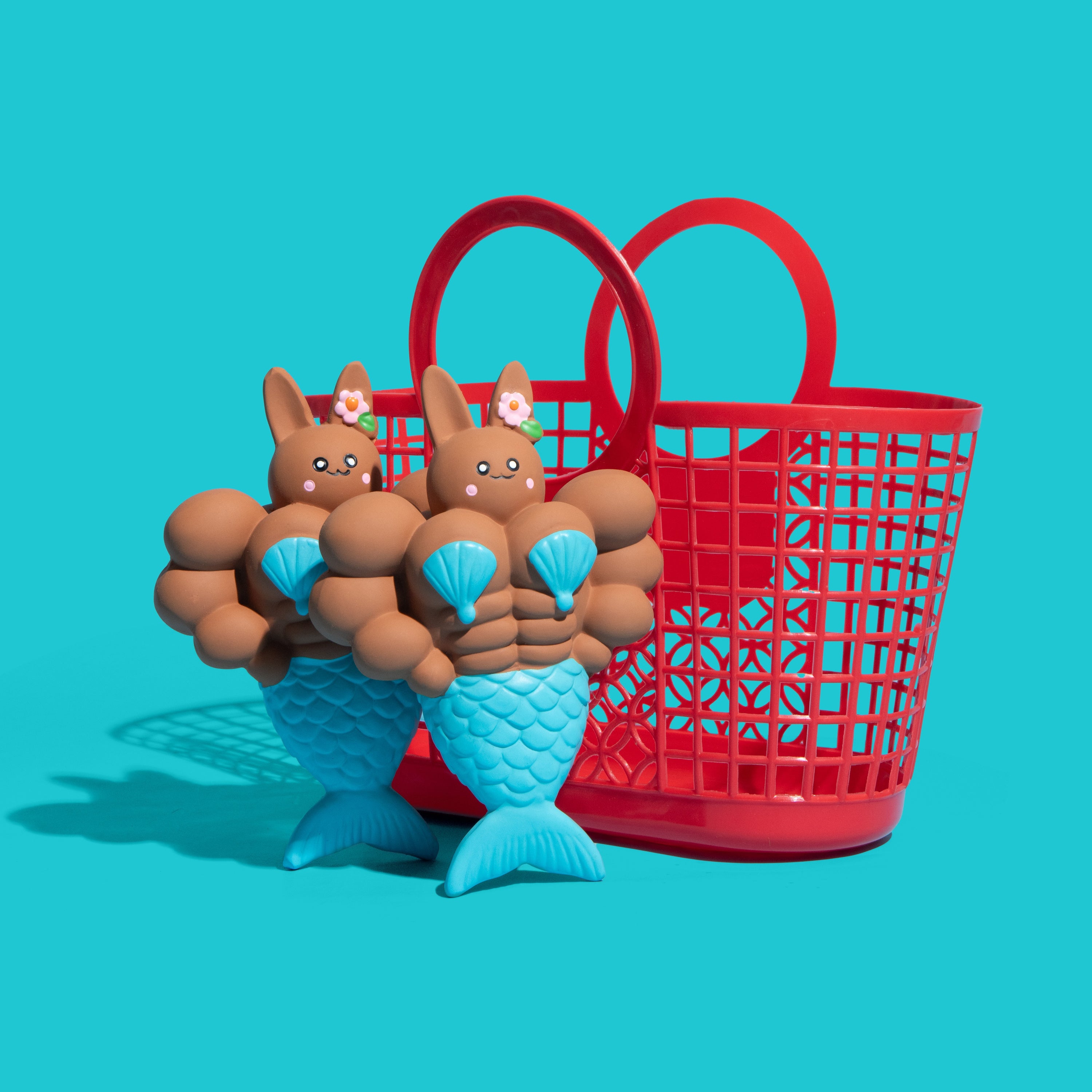 Mermaid Bunny Tough Chew Squeaky Toy