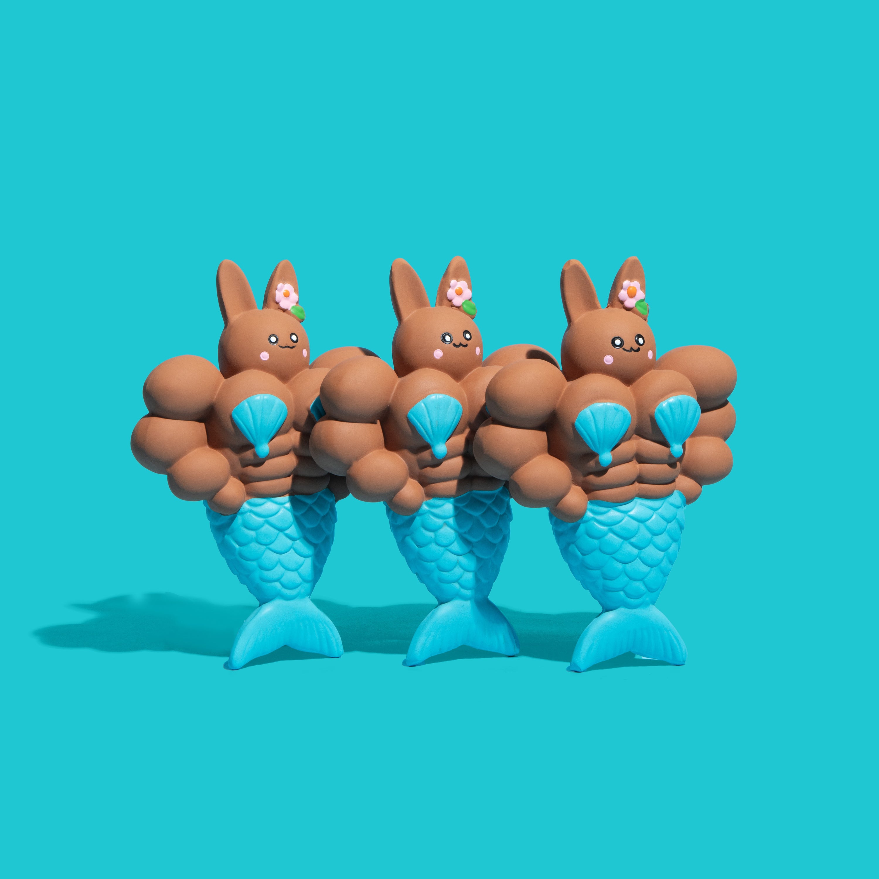 Mermaid Bunny Tough Chew Squeaky Toy