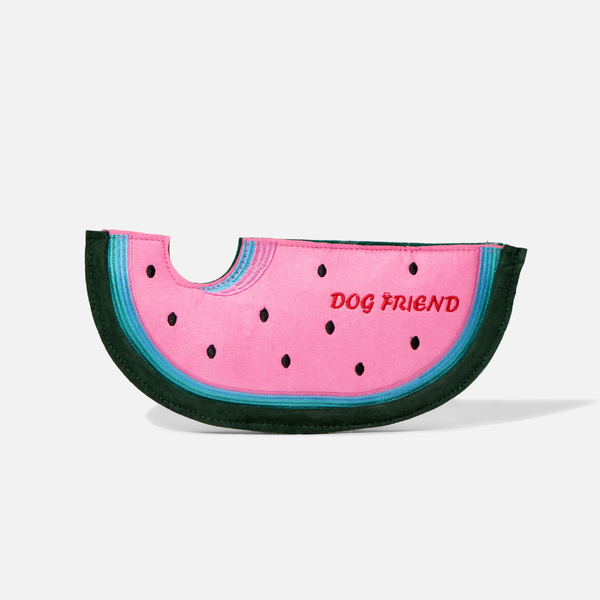 Watermelon Squeaky Crinkle Plush Frisbee