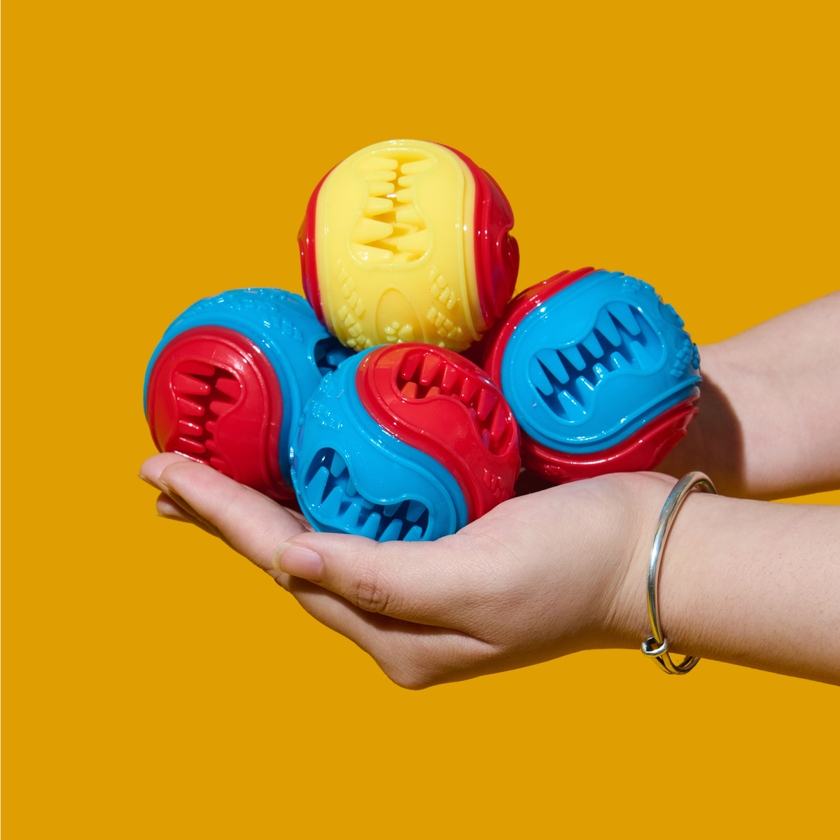 Chompy Treat-Dispensing Ball Dog Toy