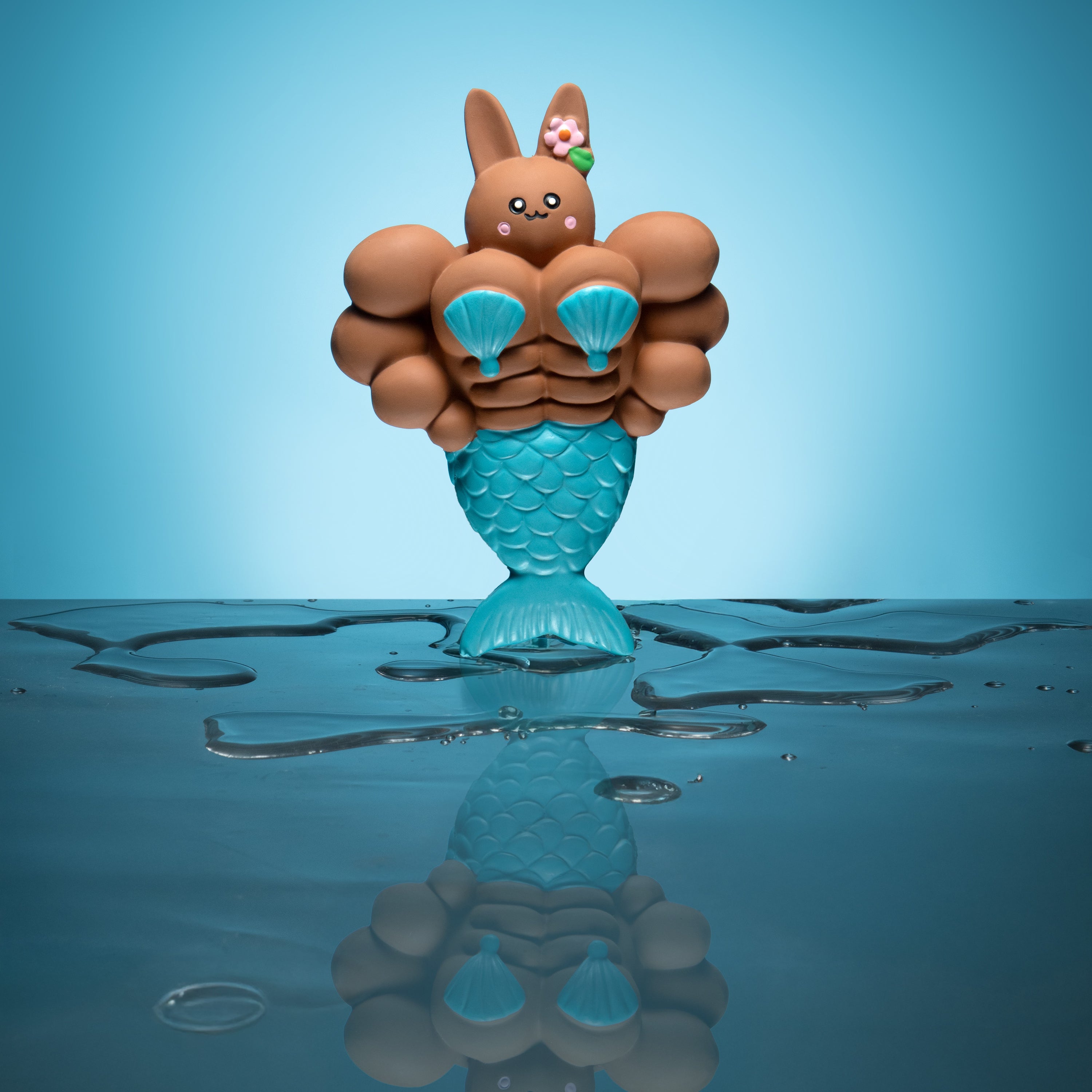 Mermaid Bunny Tough Chew Squeaky Toy