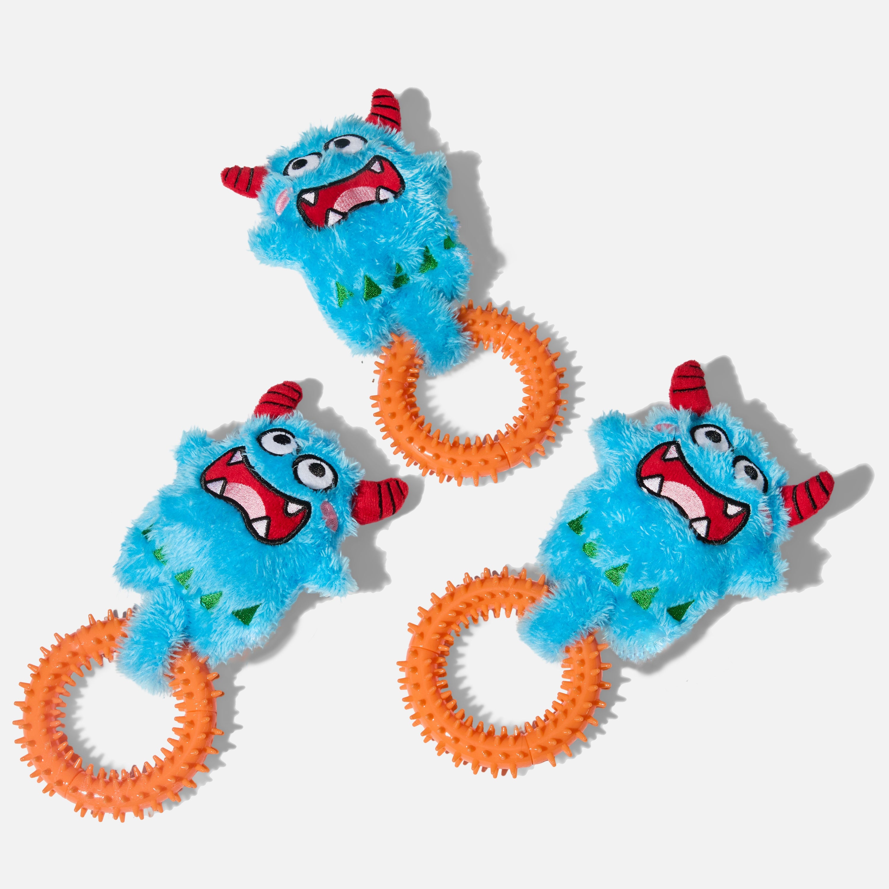 Bluebo ぬいぐるみ＆カミカミリング 2-in-1トイ（犬用）